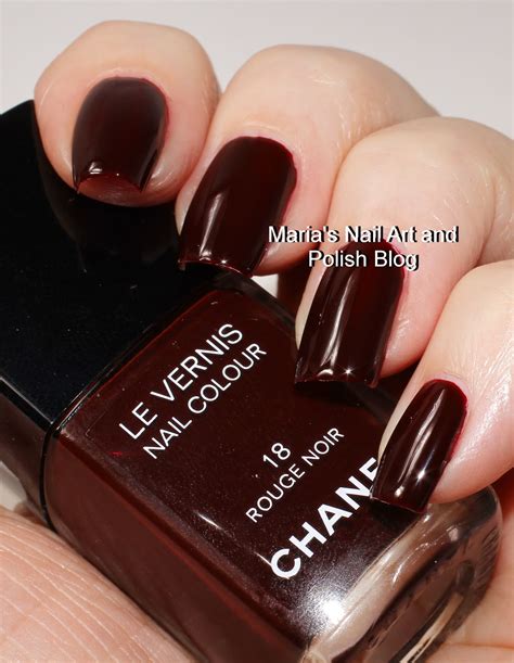 chanel nail varnish rouge noir|chanel rouge cuir nail polish.